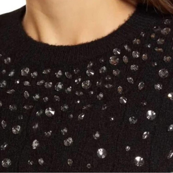 Halogen (Nordstrom) embellished wool blend sweater - Picture 2 of 7
